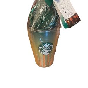 Starbucks Gradient Green and Orange Tumbler